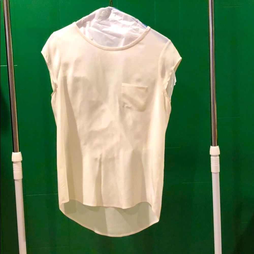 Cream silk blouse